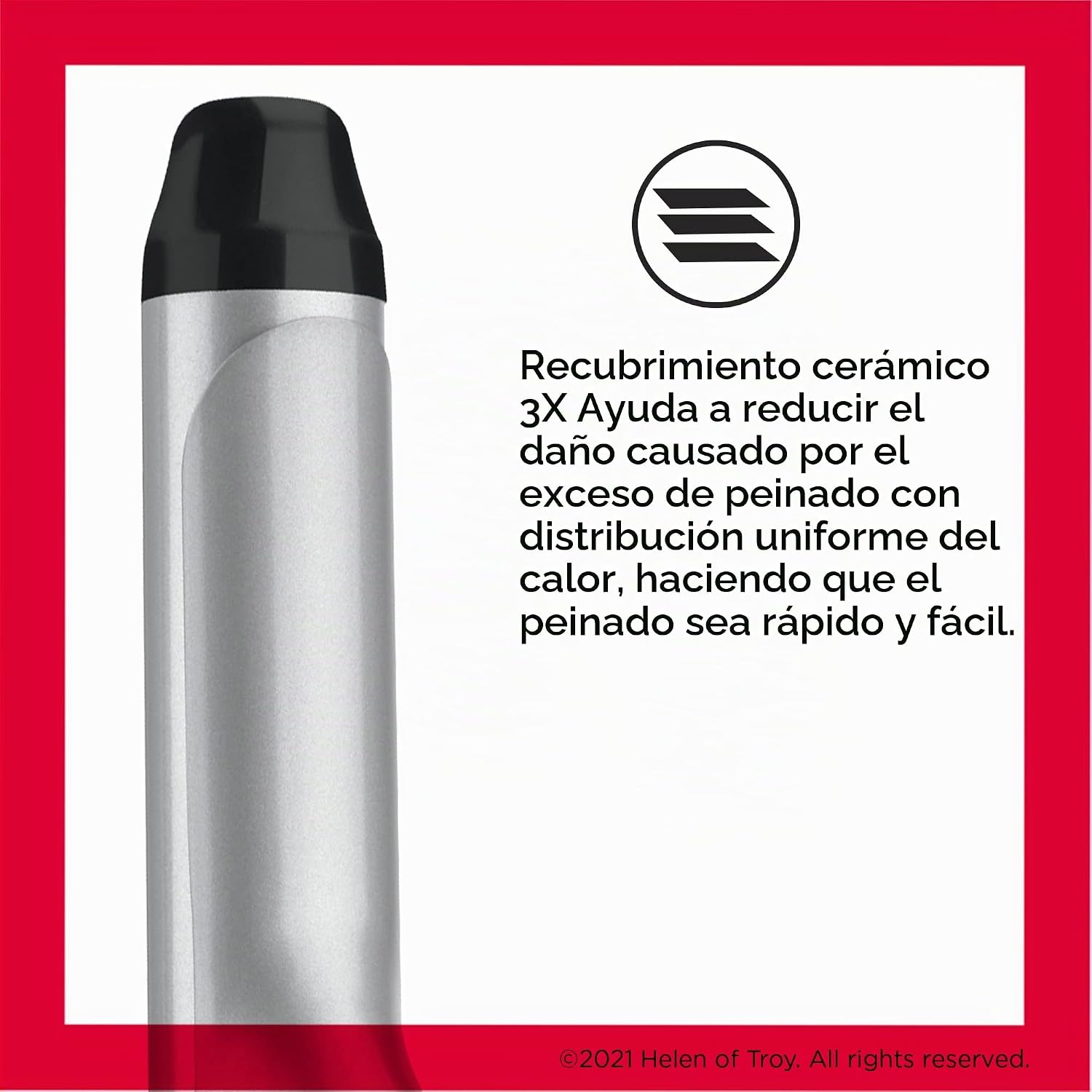 Revlon Perfect Heat Rizadora de Cerámica Triple | Para Rizos Suaves...