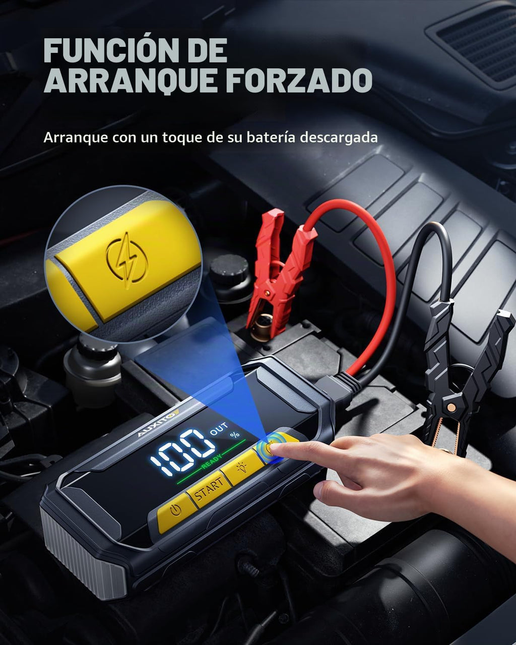 AUXITO 8000A Arrancador de Batería de Coche con Función de Fuerza d...
