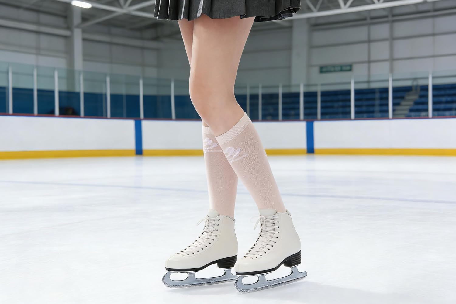 Calcetines sin costuras para patinaje artístico: diseño de puntera...