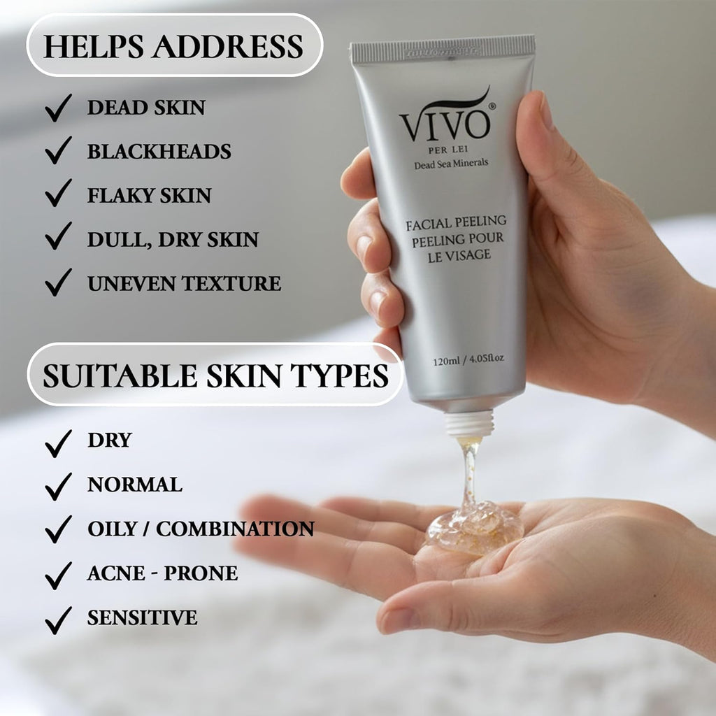 Vivo Per Lei Gel exfoliante facial \u2013 Ayuda a combatir la acumu...