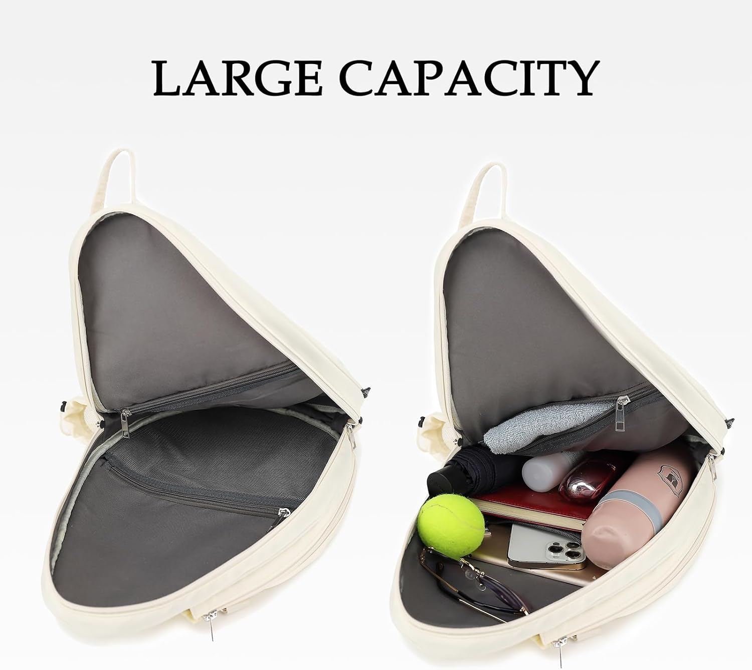 Rejolly Bolsa Bandolera de Raqueta de Tenis para Mujeres y Hombres...