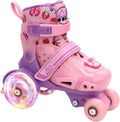 LKD Patines ajustables para niños y niñas, patines cuádruples para...
