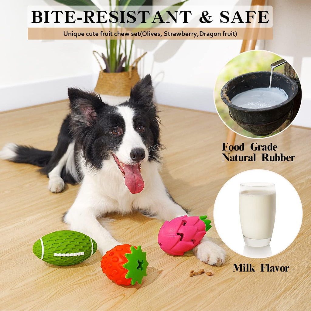 MewaJump Juguete masticable para perros, paquete de 3 juguetes para...