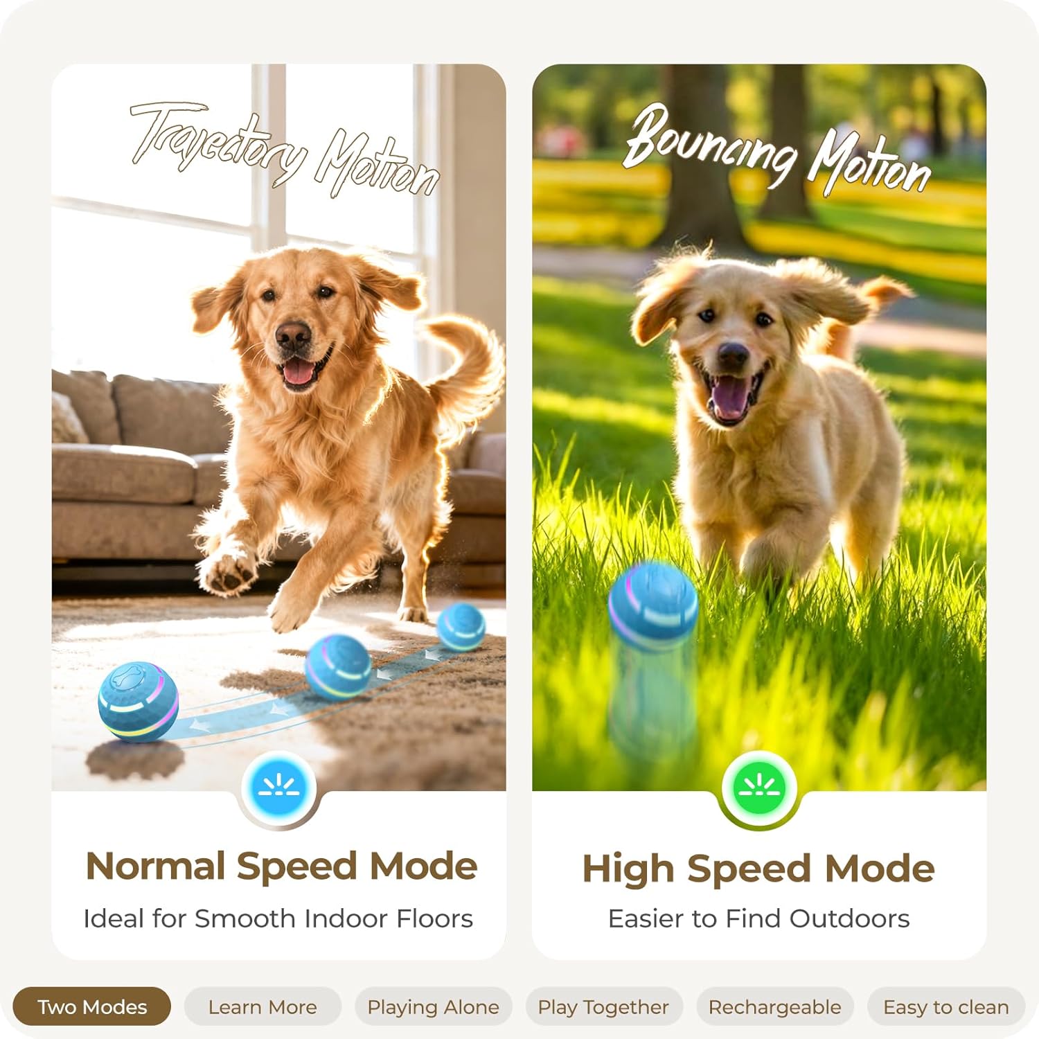 Apasiri - Juguetes interactivos para perros: Bolas para perros que...
