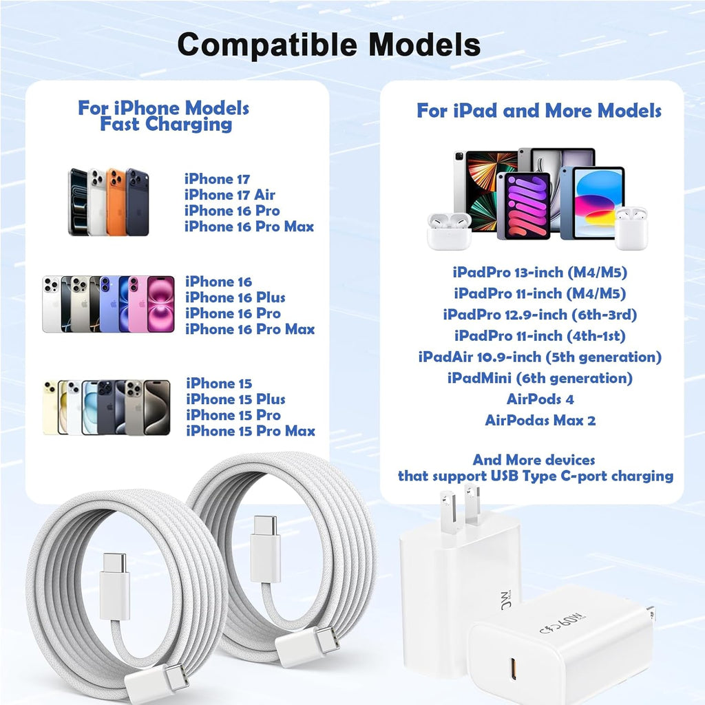 Bloque de carga rápida USBC de 40 a 60 W, carga rápida para iPhone...