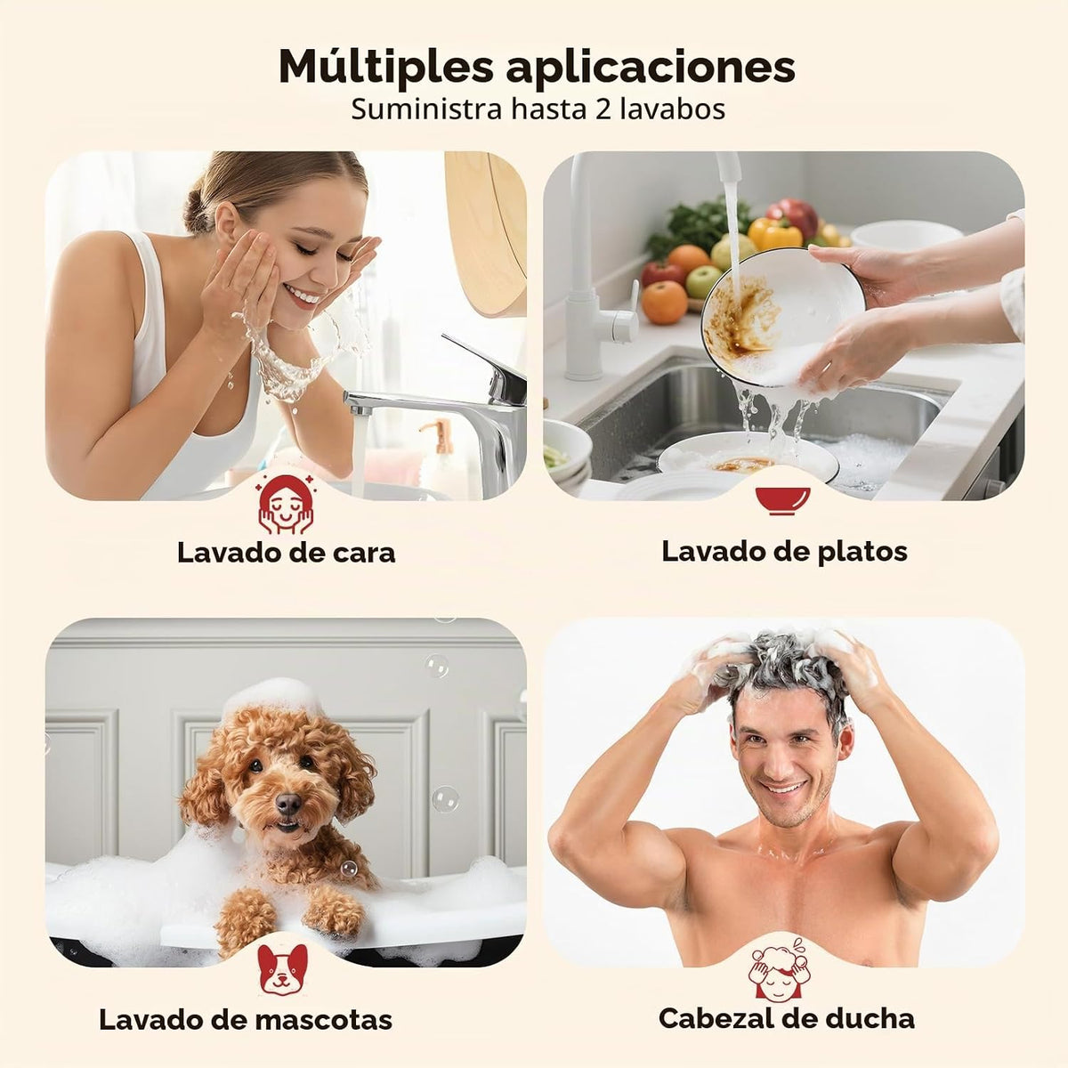 CAMPLUX - Calentador de agua eléctrico sin tanque, 8 kW a 240 volti...