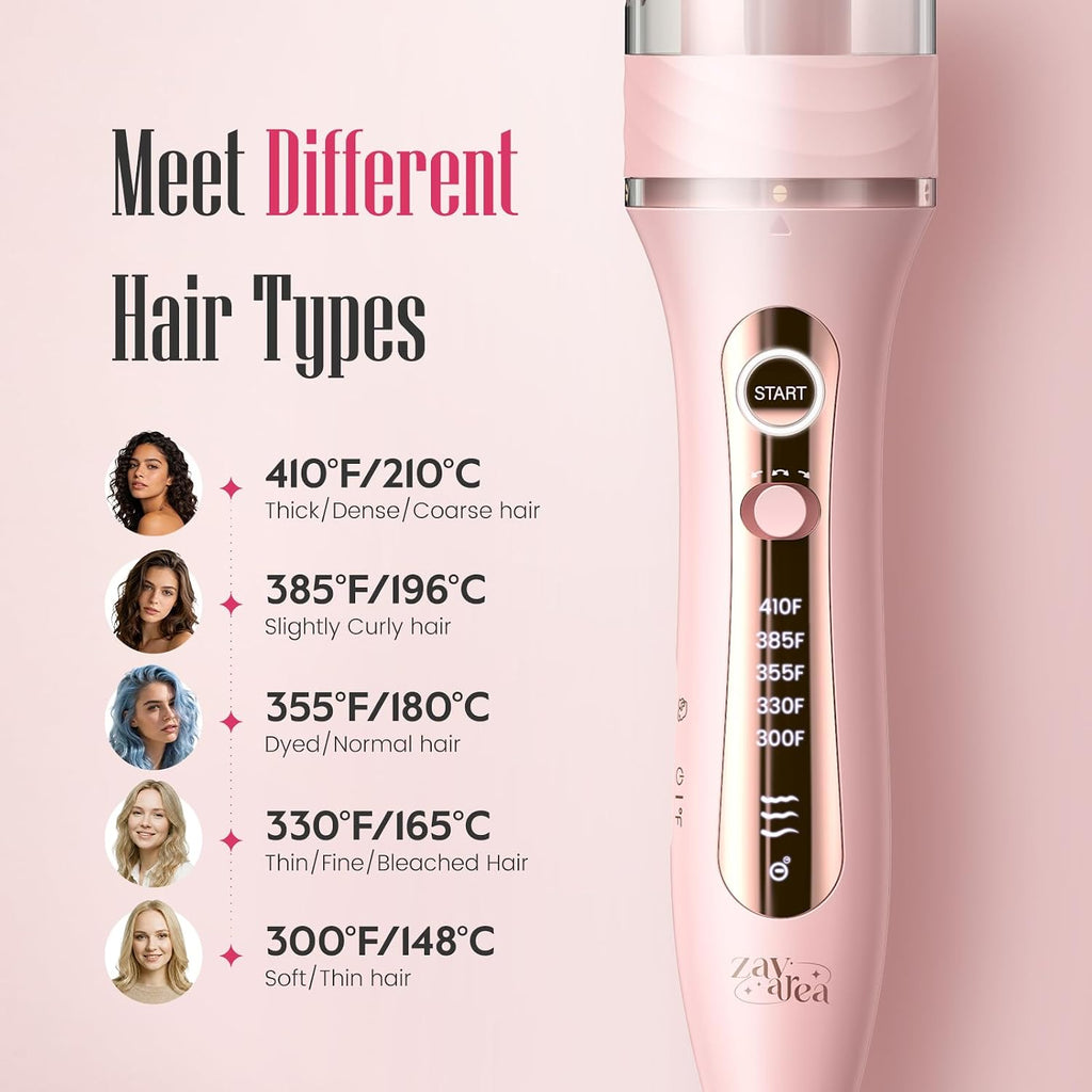 Zavarea Rizador giratorio automático para cabello largo, varita riz...