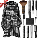 Set de 12 peines para cortar cabello - peines de barbero para hombr...