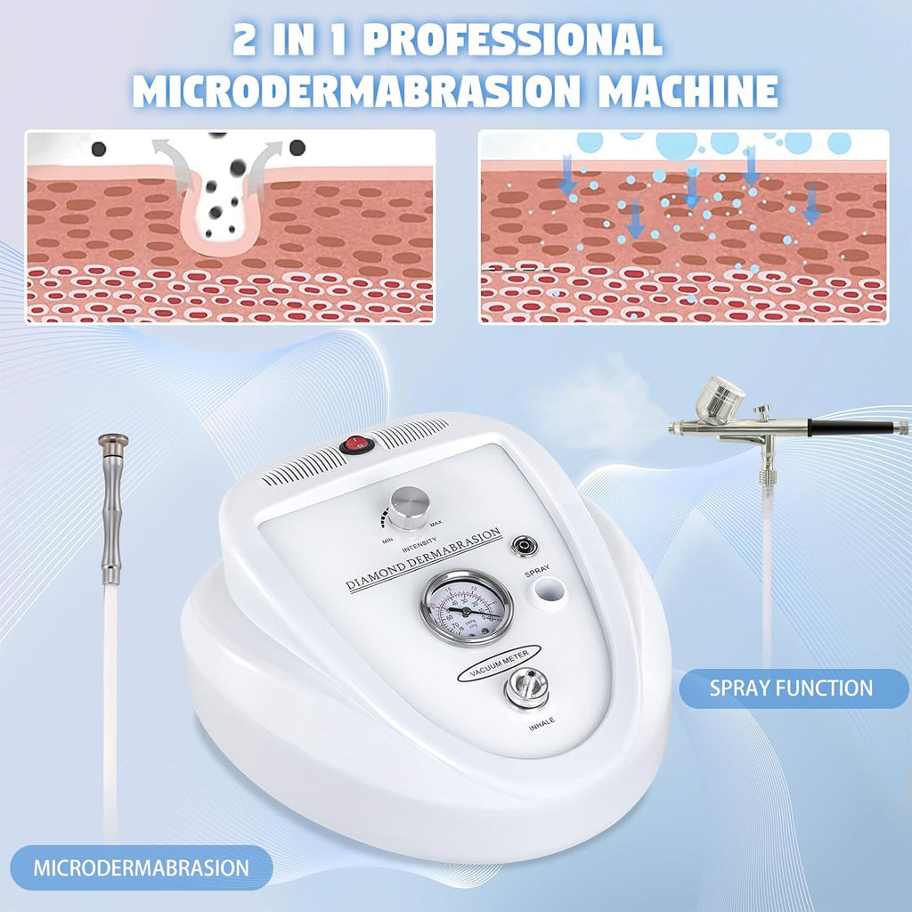 Máquina de microdermoabrasión de diamante 2 en 1 mejorada, sistema...