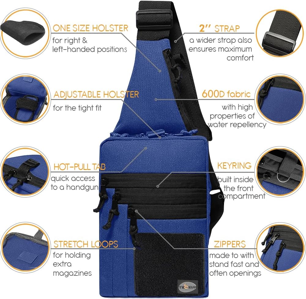TECEUM Bolsa táctica compacta con parche - CCW para todos los días...