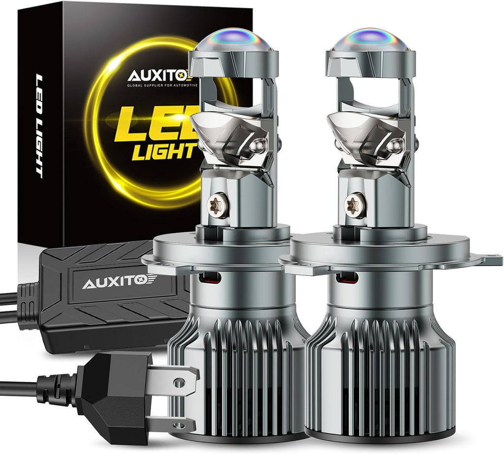 AUXITO Bombilla LED 9003, brillo de 80000 lúmenes, 6500 K, blanco P...