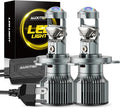 AUXITO Bombilla LED 9003, brillo de 80000 lúmenes, 6500 K, blanco P...