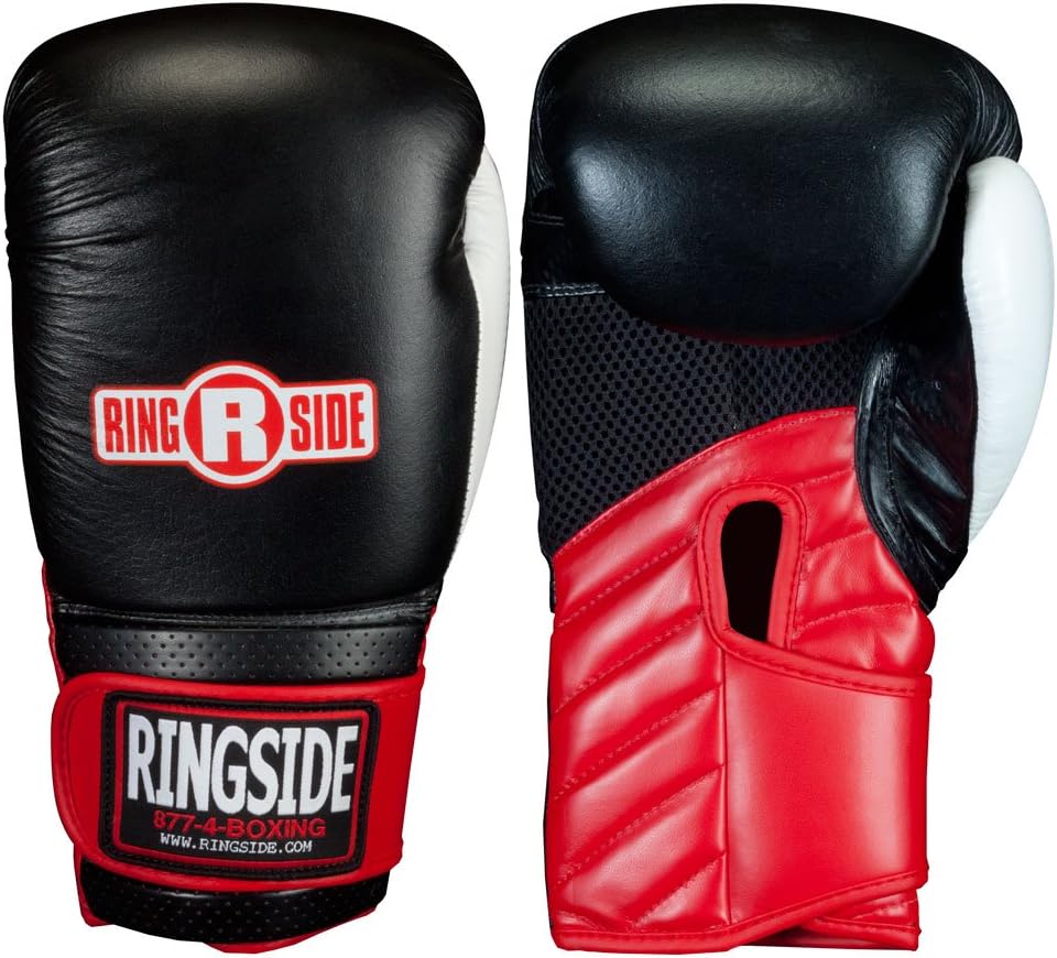Ringside Gym Sparring Guantes de Boxeo Negro, 18 oz