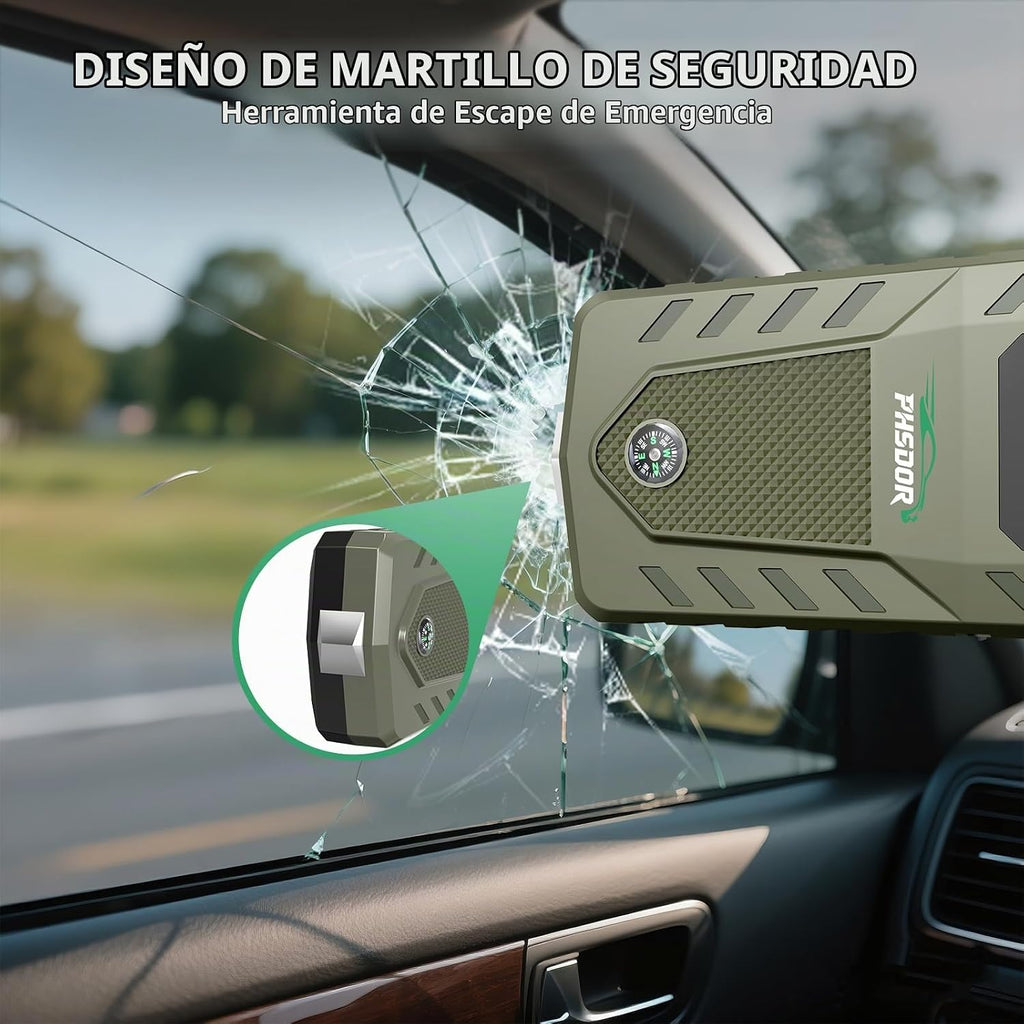 Arrancador de batería de automóvil de 6000 A, batería de 20000 mAh...