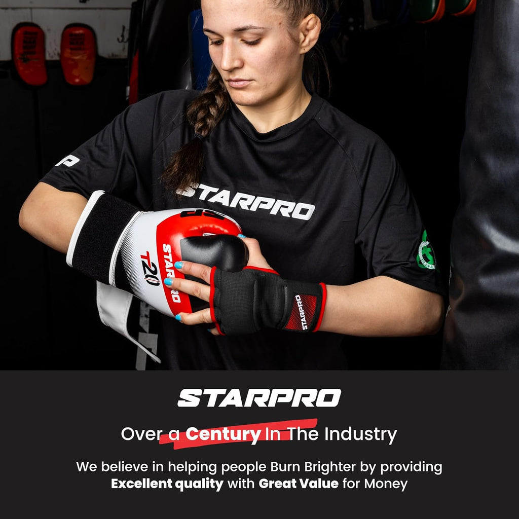 Starpro Vendas acolchadas para boxeo, cierre de velcro seguro y aco...