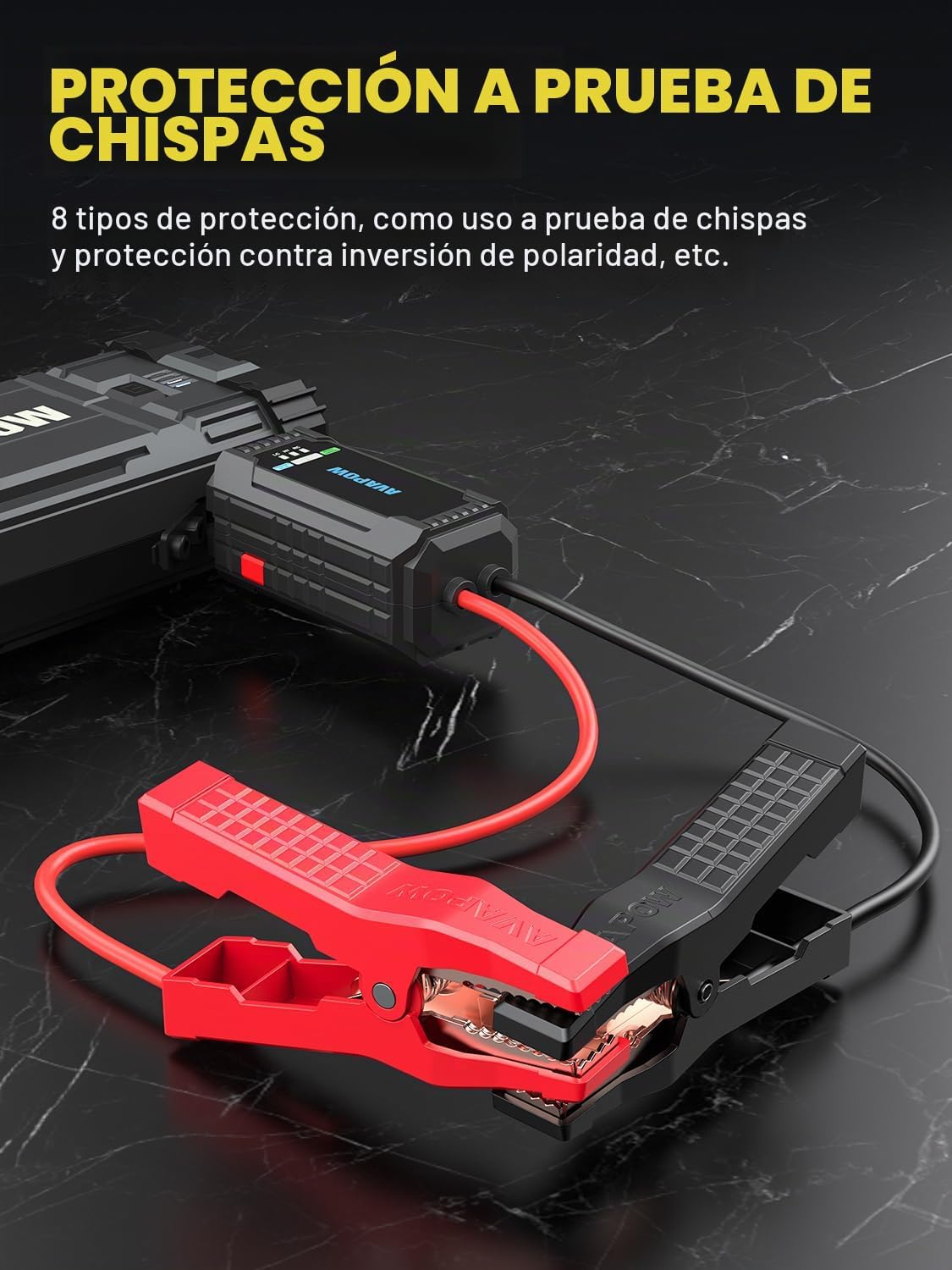 AVAPOW Arrancador de coche, batería de pico de 4000 A (para todo el...