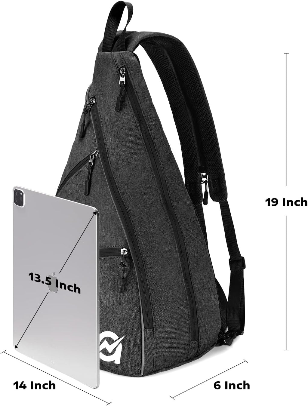 A11N SPORTS Bolsa de Pickleball, Bandolera Reversible con Correa Cr...
