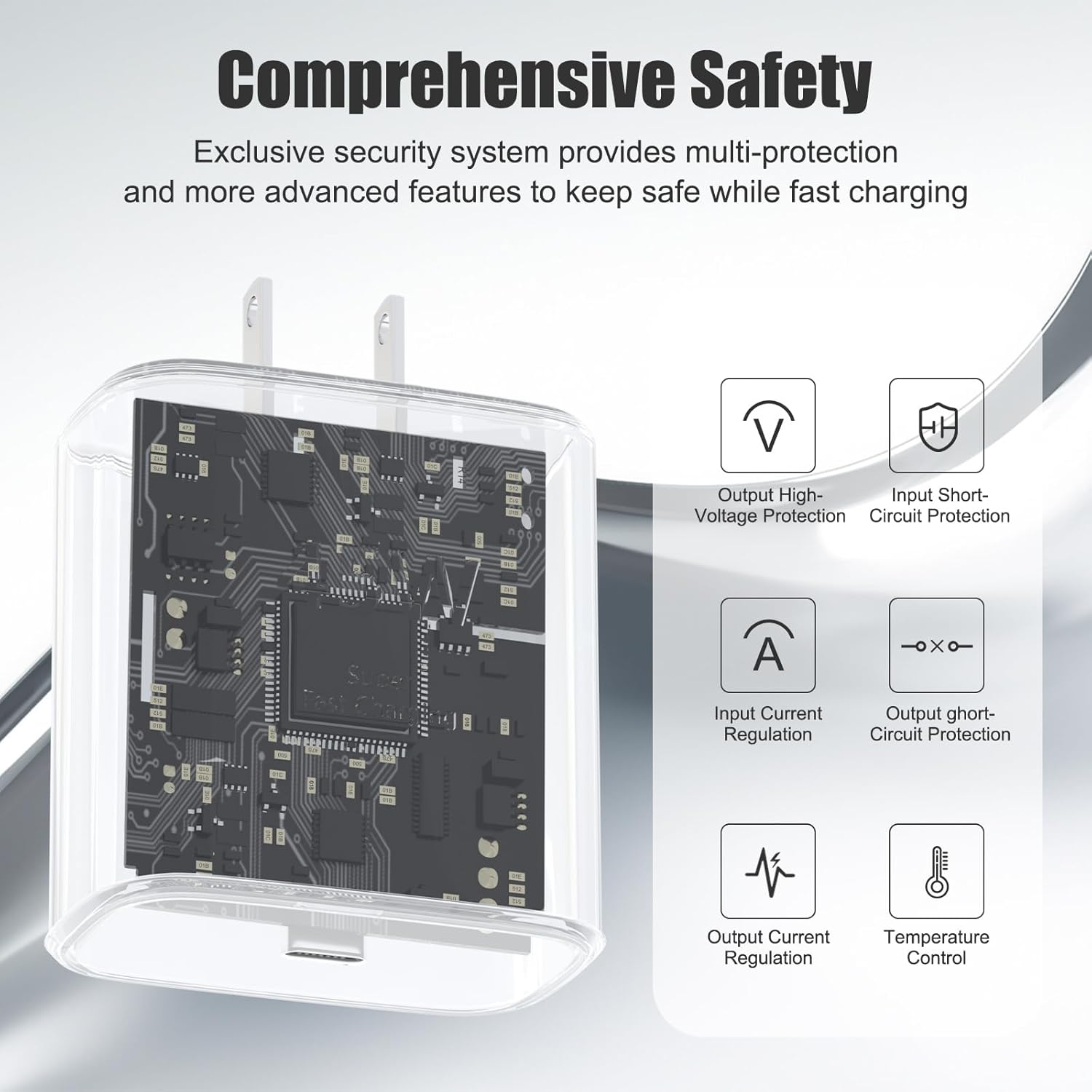 Samsung - Cargador súper rápido de 45 W, cargador USB C para teléfo...