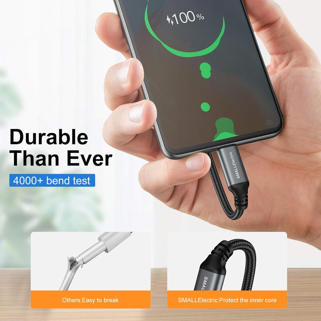 Paquete de 5 cables USB C de 10 pies, USB A a USB-C de 10 pies tipo...
