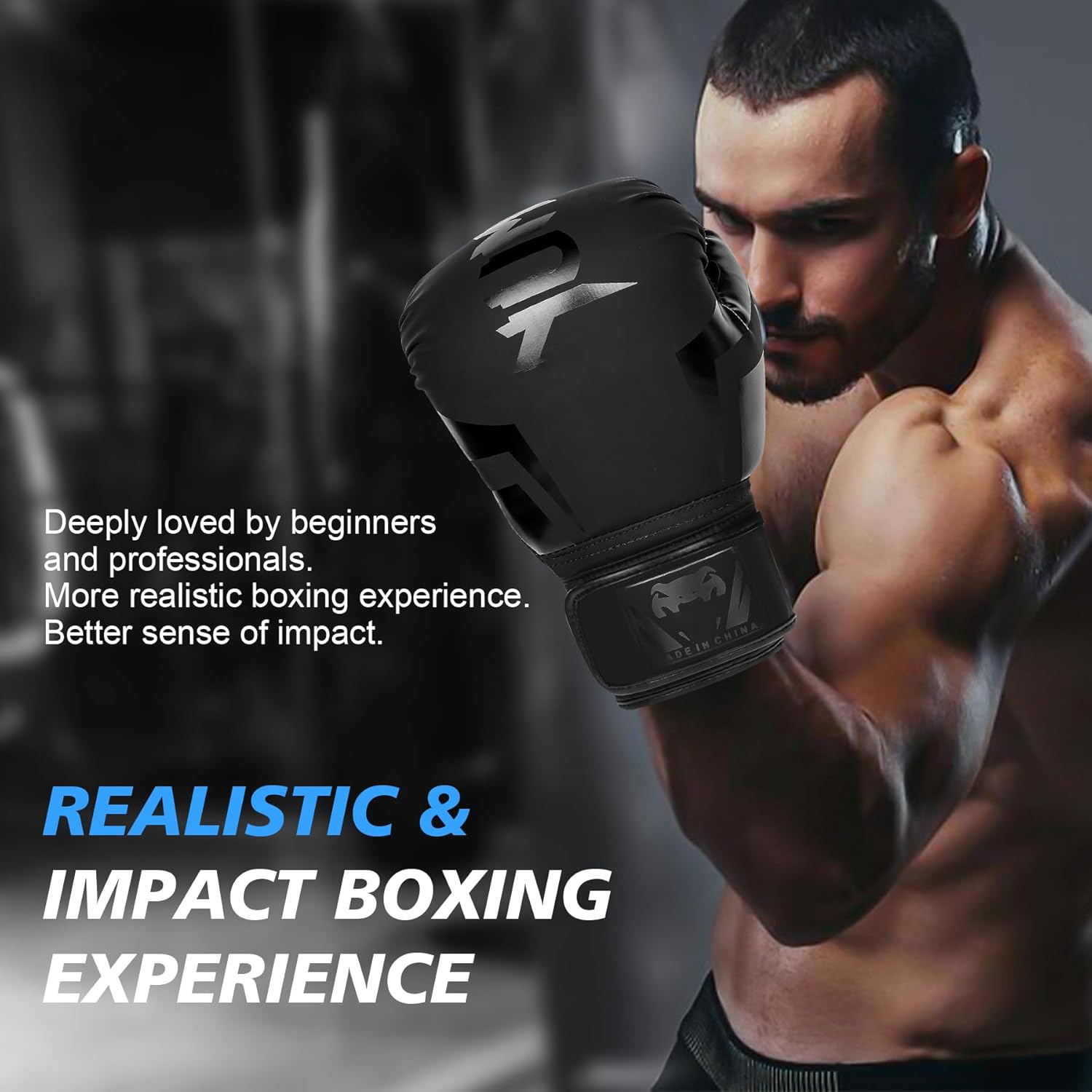 Inmorven Guantes de Boxeo, Entrenamiento Sparring, Muay Thai MMA Ki...