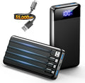 Cargador portátil de 35000 mAh - Powerbank con 4 cables integrados,...