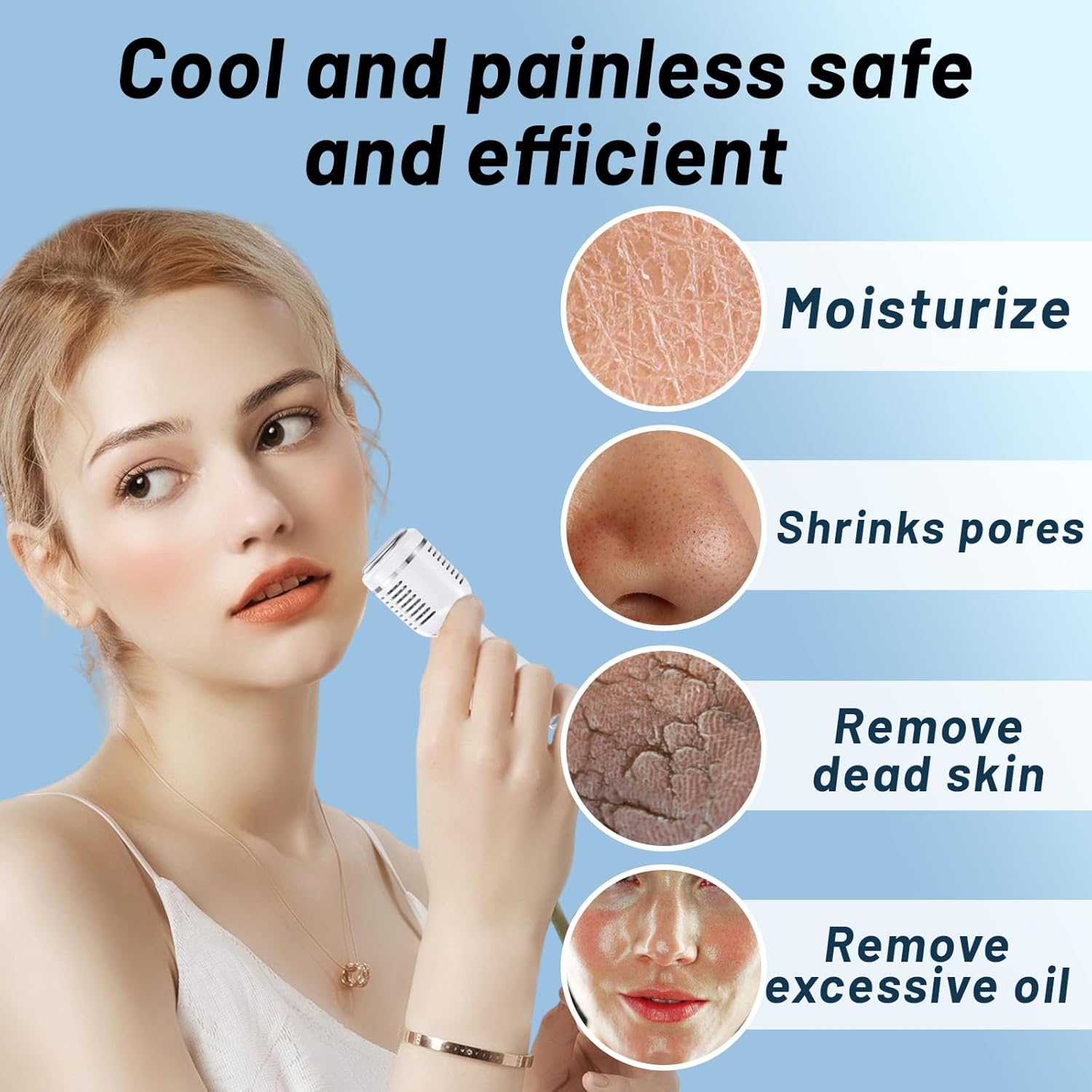 7 en 1 máquina facial de la piel de la belleza del oxígeno del hidr...