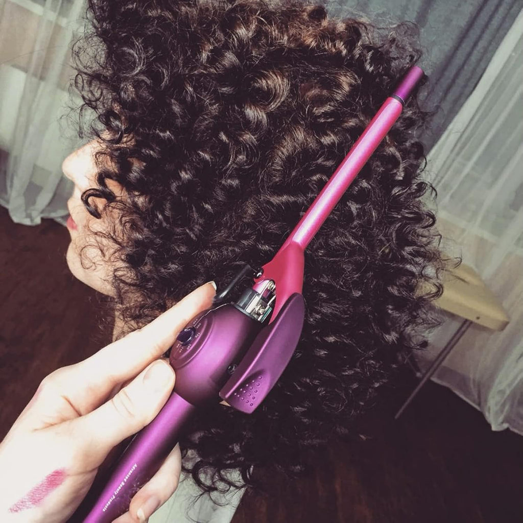MBHAIR - Rizador de cabello de 9 mm con varita delgada, rizador peq...