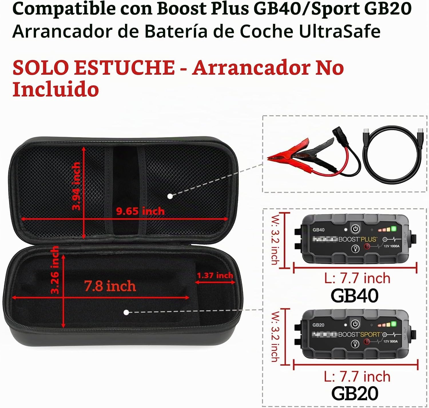 Funda de almacenamiento con protección EVA Gleegi Compatible con ar...