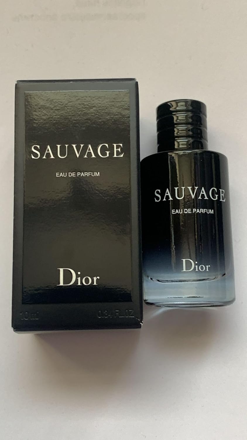 Dior Sauvage - Perfume para hombre, mini EDP Travel Splash 0.34 onzas