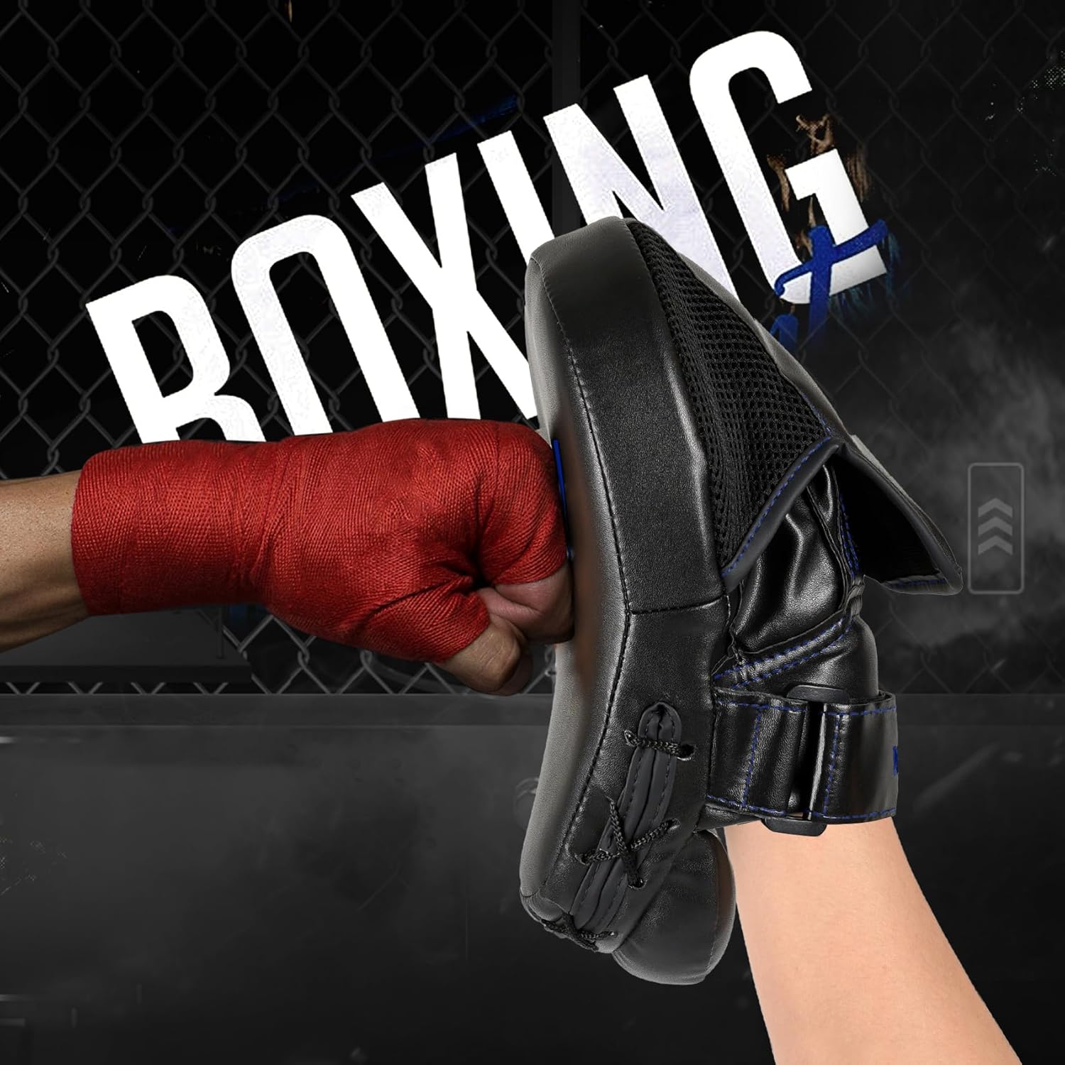 Valleycomfy - Manoplas de boxeo para puñetazos, almohadillas de box...