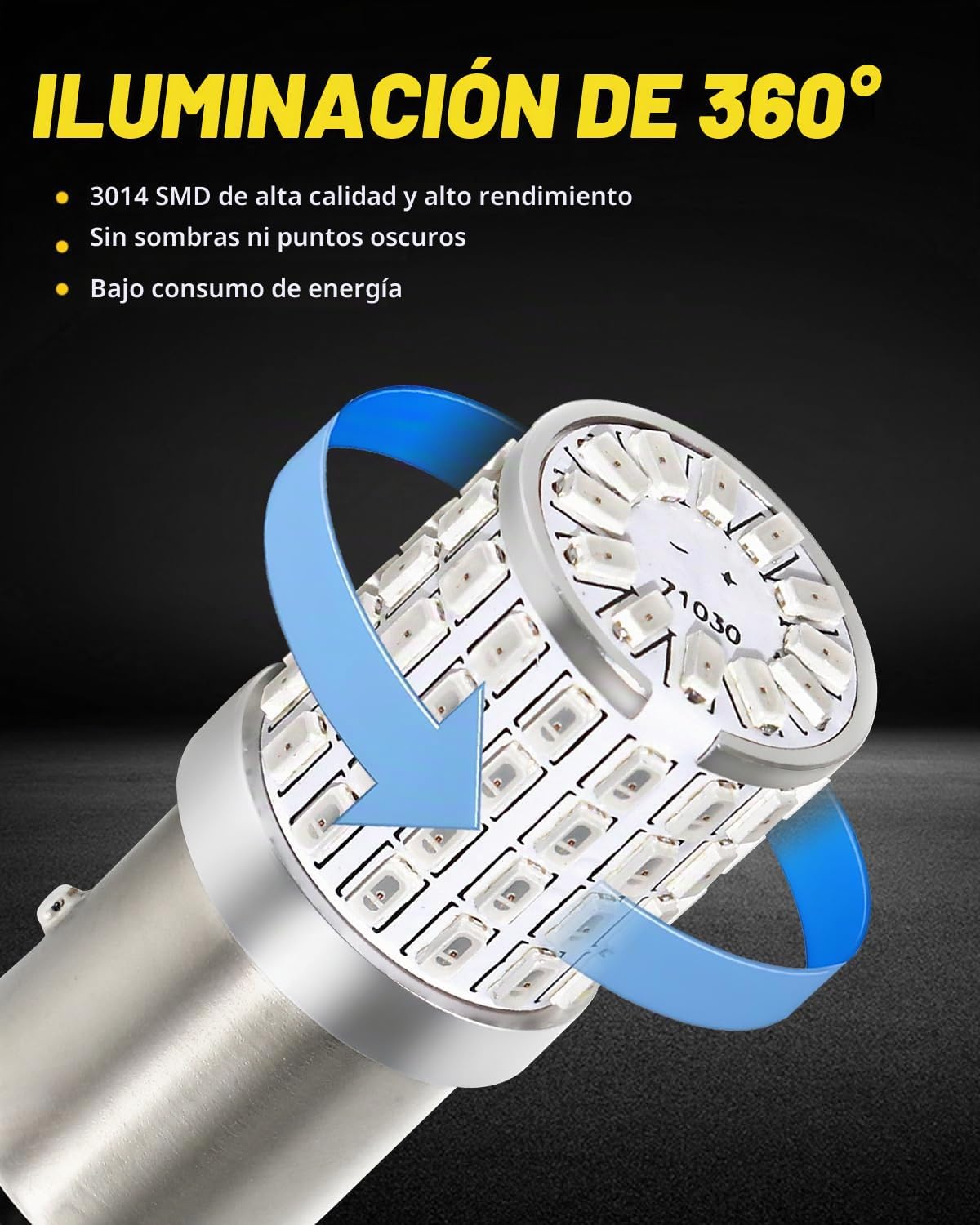 PHINLION 1157 Bombillas LED Rojas, Super Brillantes P28\/8W 2057 23...