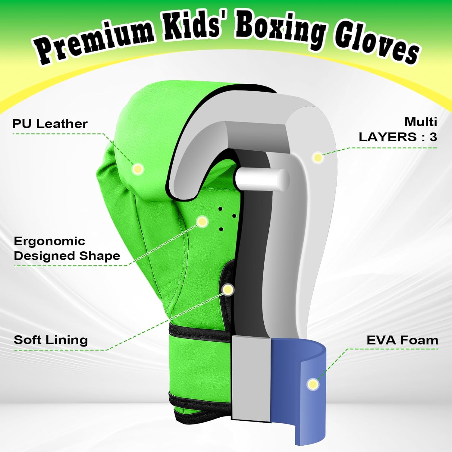 Guantes de boxeo para niños y niñas, guantes de entrenamiento de bo...