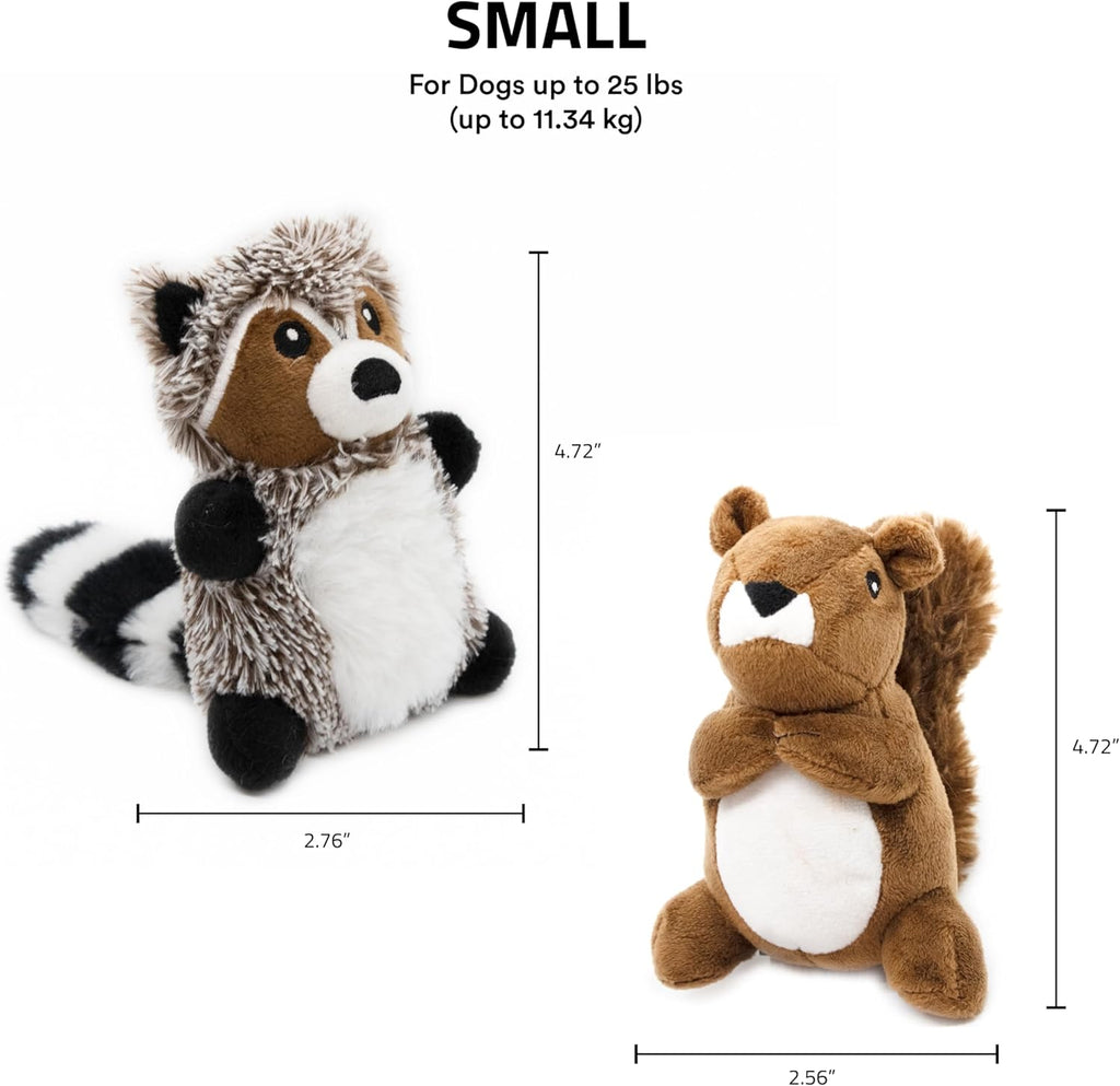 Playology Juguetes para perros | Juguete de peluche de mapache y ar...