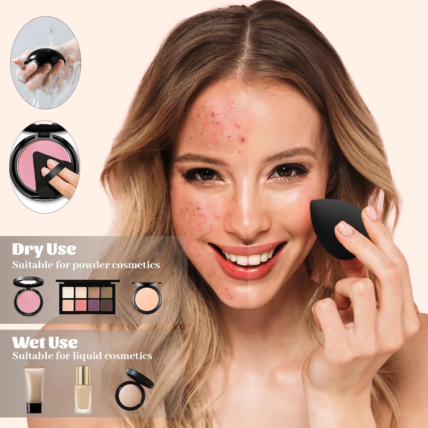 Juego de 80 brochas de maquillaje, juego de brochas de maquillaje p...