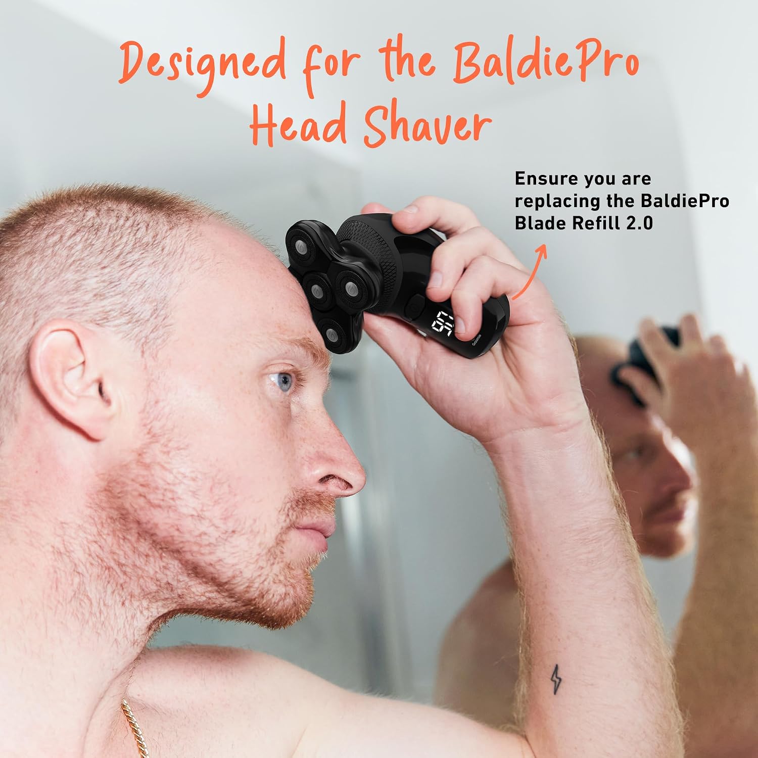 Groomie BaldiePro - Afeitadoras inalámbricas de cabeza calva para h...