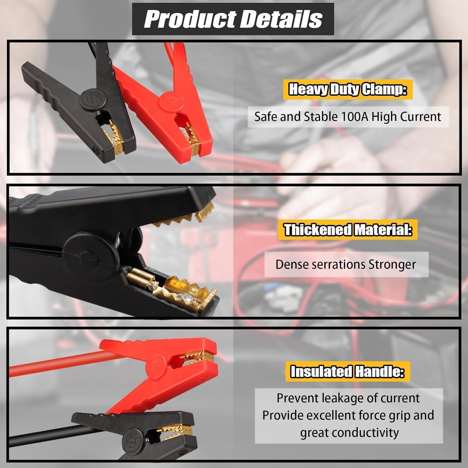 Adaptador de arranque de batería para Dewalt 20 V 60 V, cables de a...