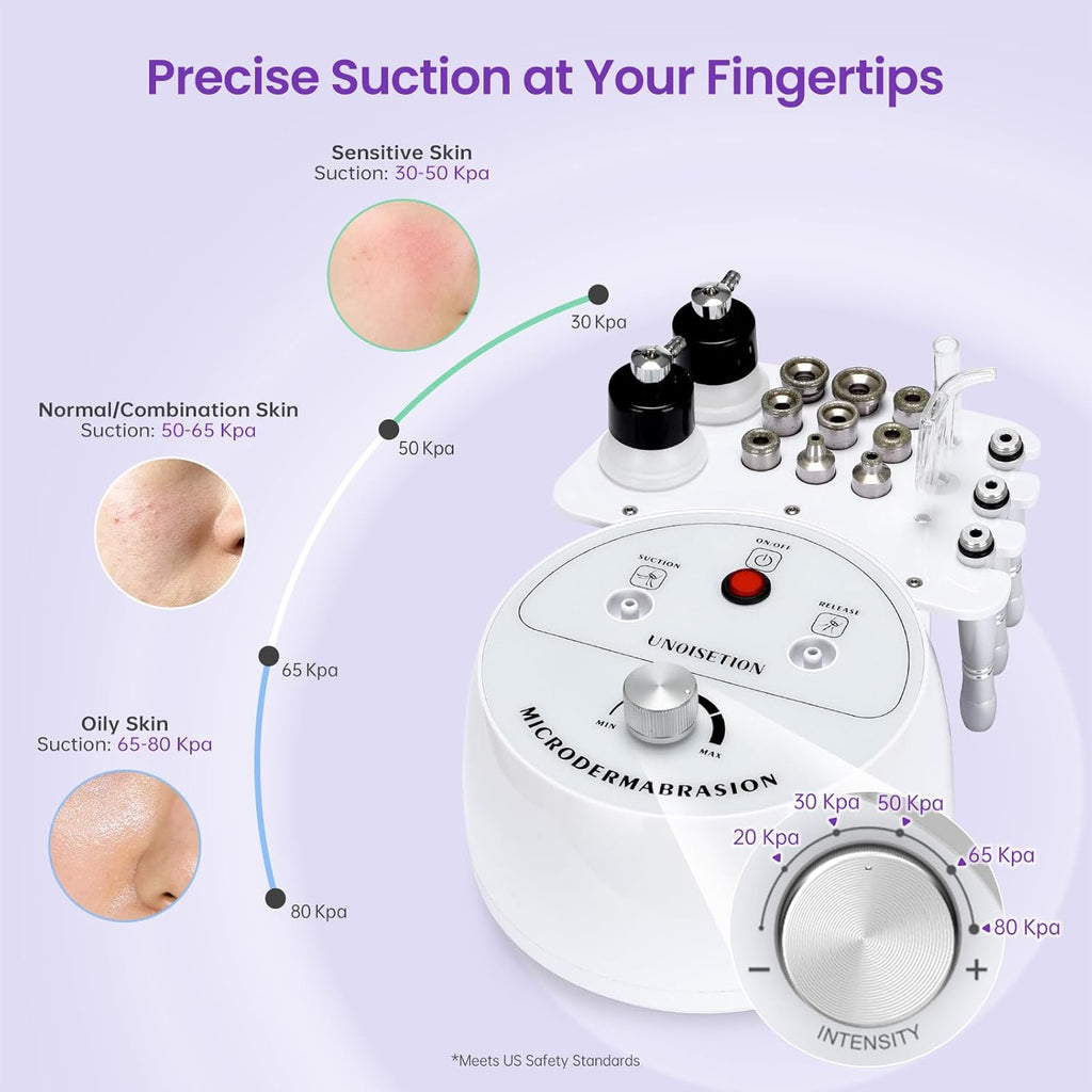 UNOISETION Máquina de microdermoabrasión con diamante profesional,...