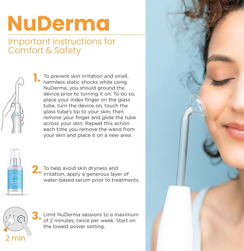 Pure Daily Care NuDerma Varita Manual para Terapia de la Piel con N...