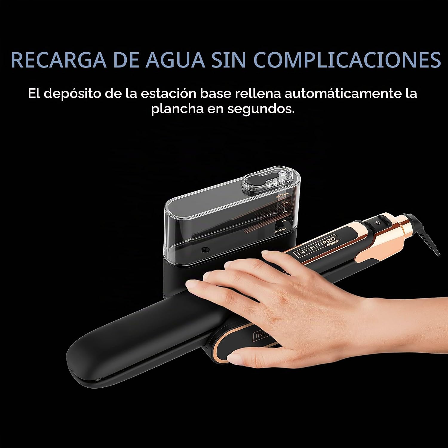 INFINITIPRO by Conair Steam Therapy Plancha plana, plancha de pelo...