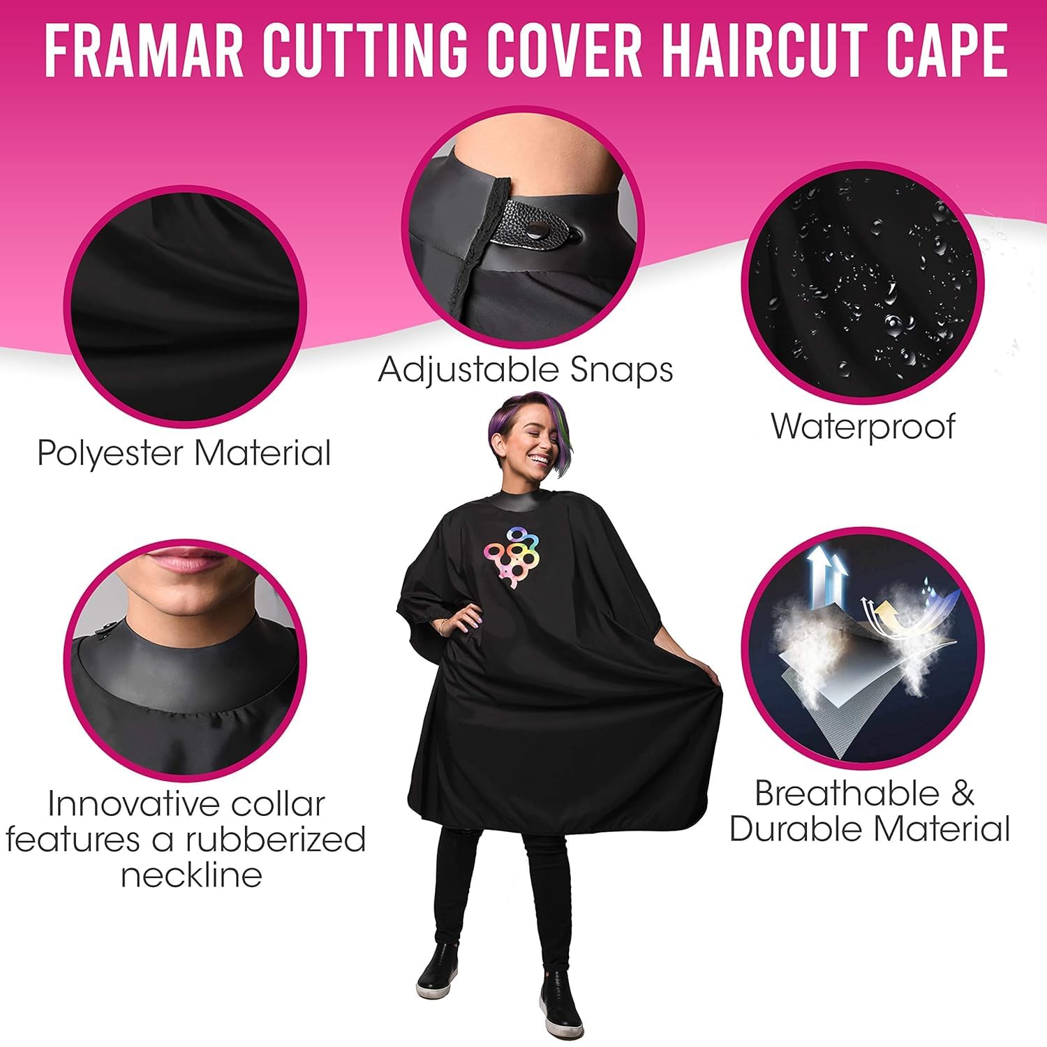 FRAMAR Capa de corte de pelo profesional - Capas de corte de pelo p...