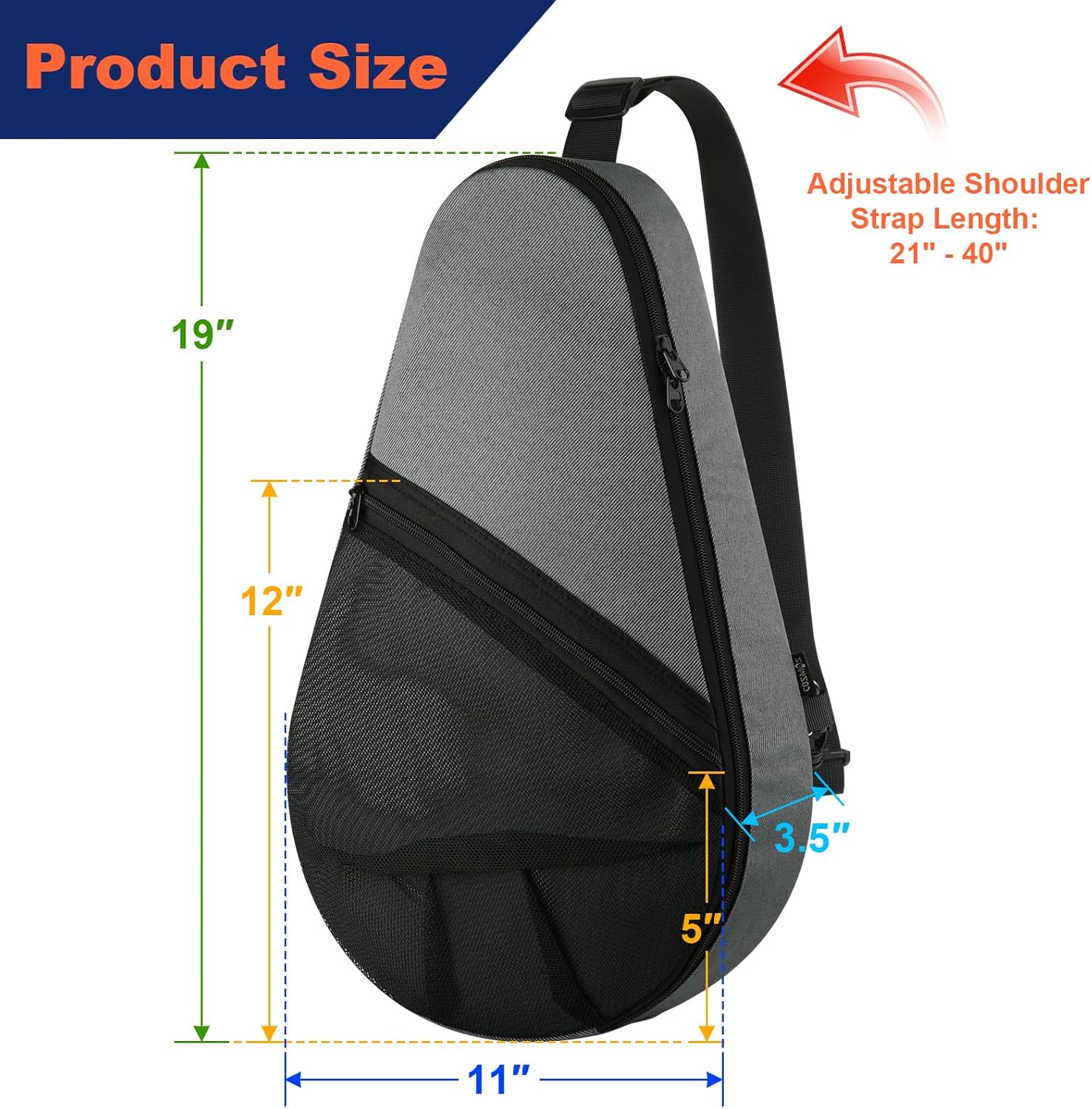 Bolsa para raqueta de pádel Cosmos, mochila tipo mochila para palas...