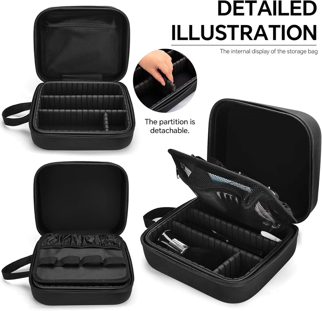 Kit de corte de pelo de 14 piezas con bolsa de barbero, tijeras de...