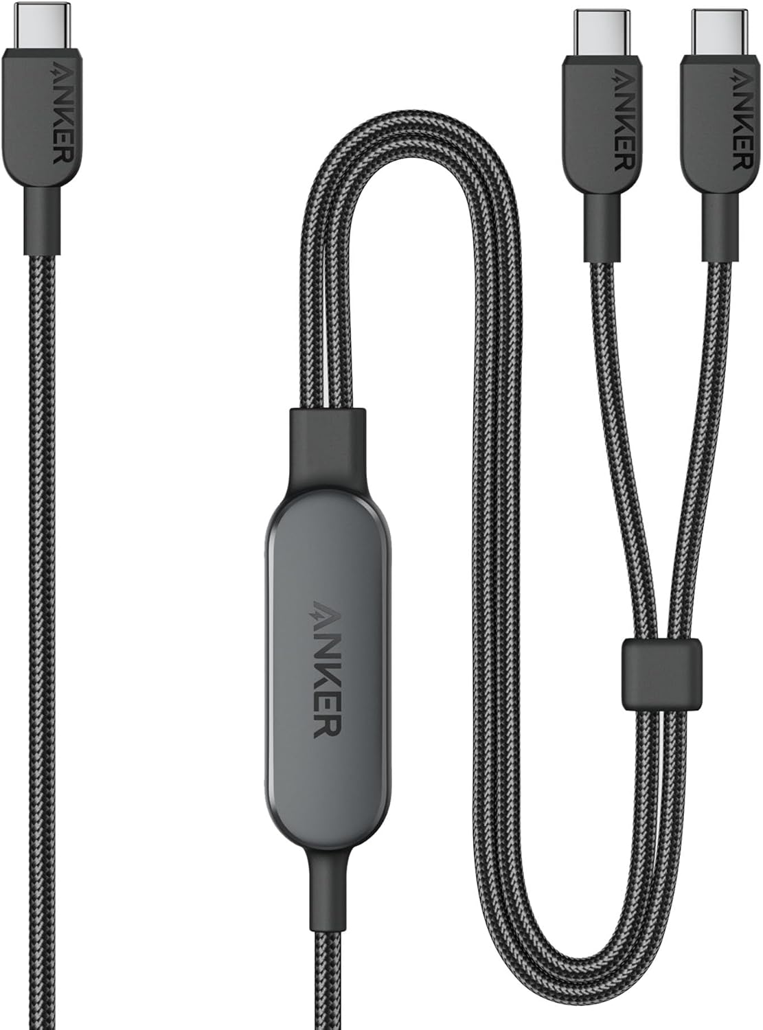 Cable Anker, Cable USB C a USB C de 6 pies 2 en 1 140W máx., carga...