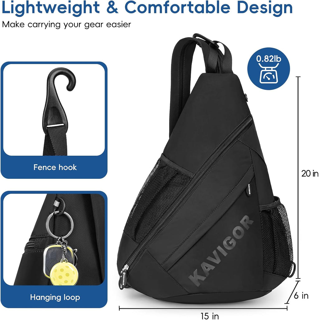 KAVIGOR Bolsa de pickleball 2025, mochila ultraligera convertible c...