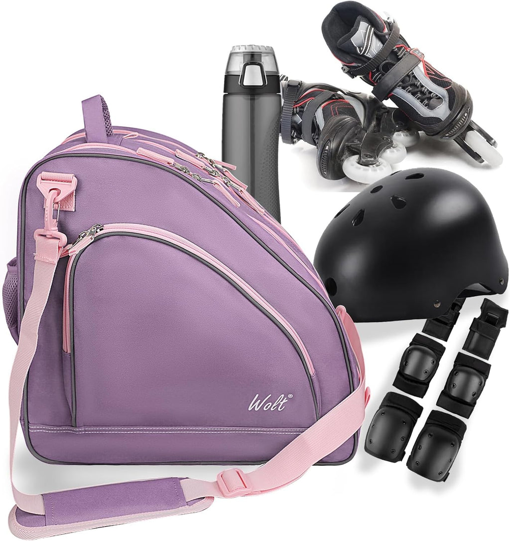 BOLSA PARA PATINES DE HIELO WOLT - Funda para patines de ruedas, fu...