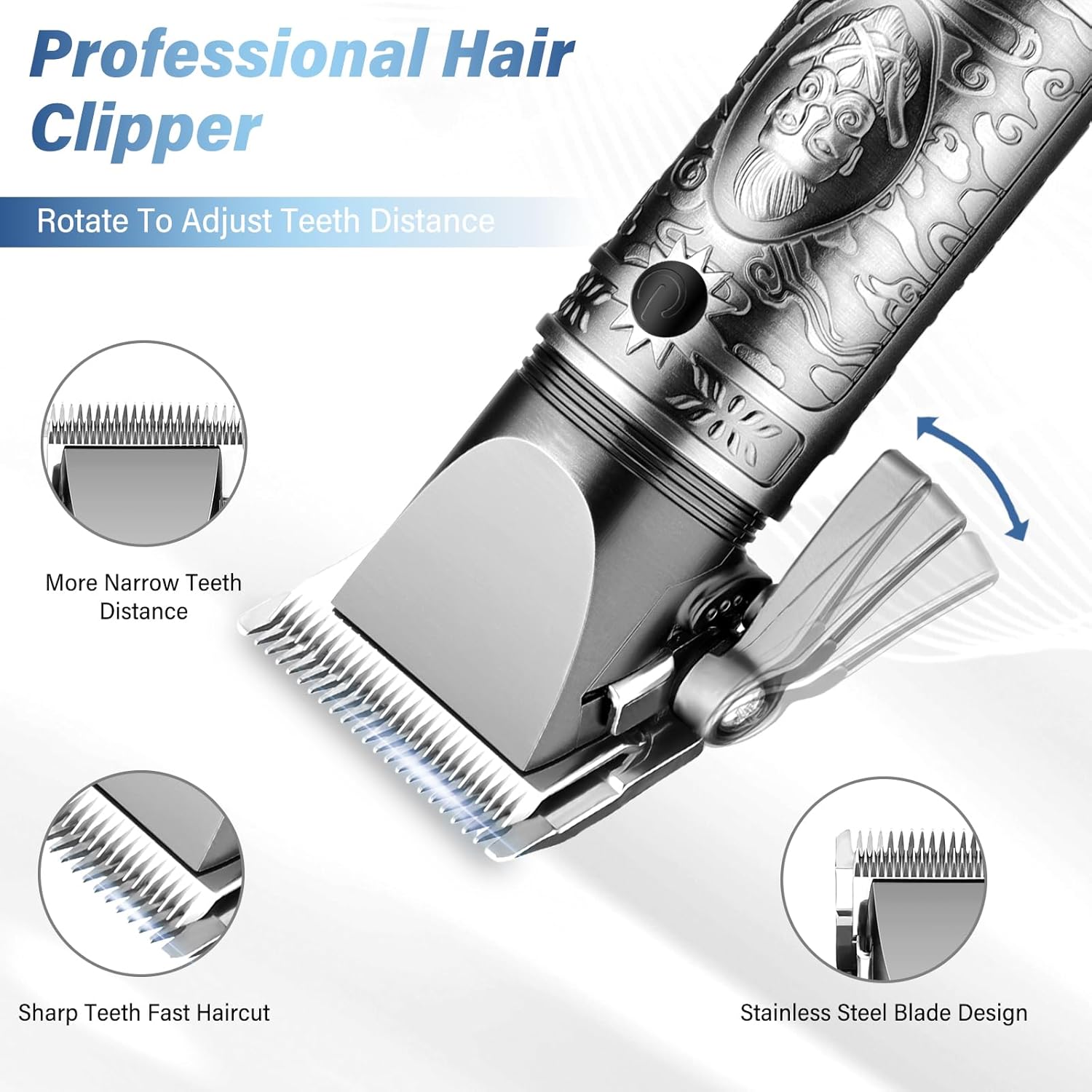 GSKY - Cortadora de cabello profesional, kit de aseo y recortador d...
