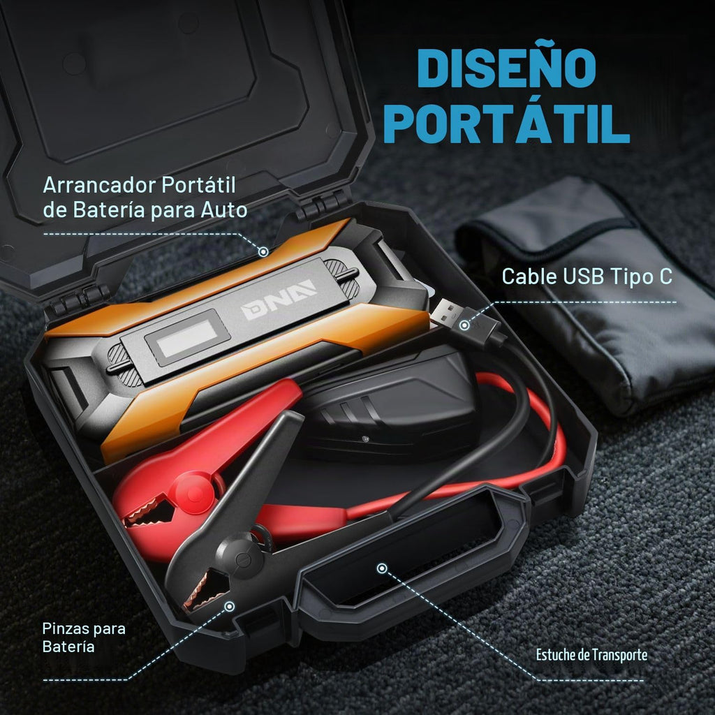 DNA Motoring 12V 1500A 15000 mAh Arrancador portátil de batería par...