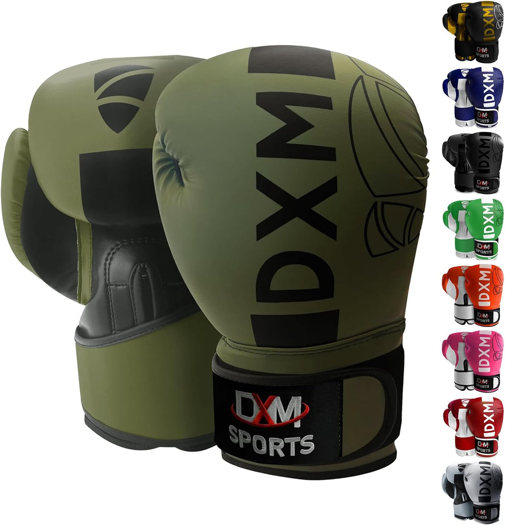 Guantes de boxeo para hombres y mujeres, guantes de entrenamiento d...