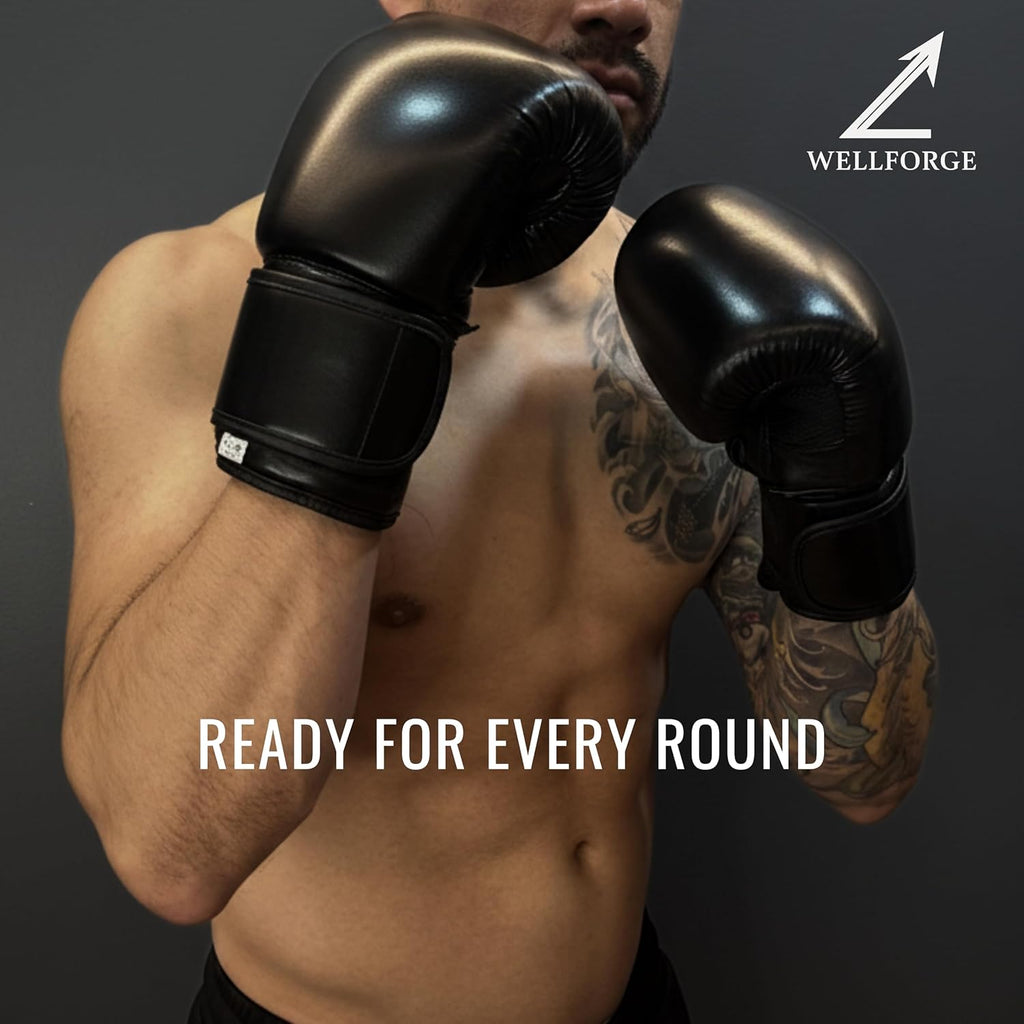 Wellforge - Guantes de boxeo de 10 onzas \/ 12 onzas para entrenami...