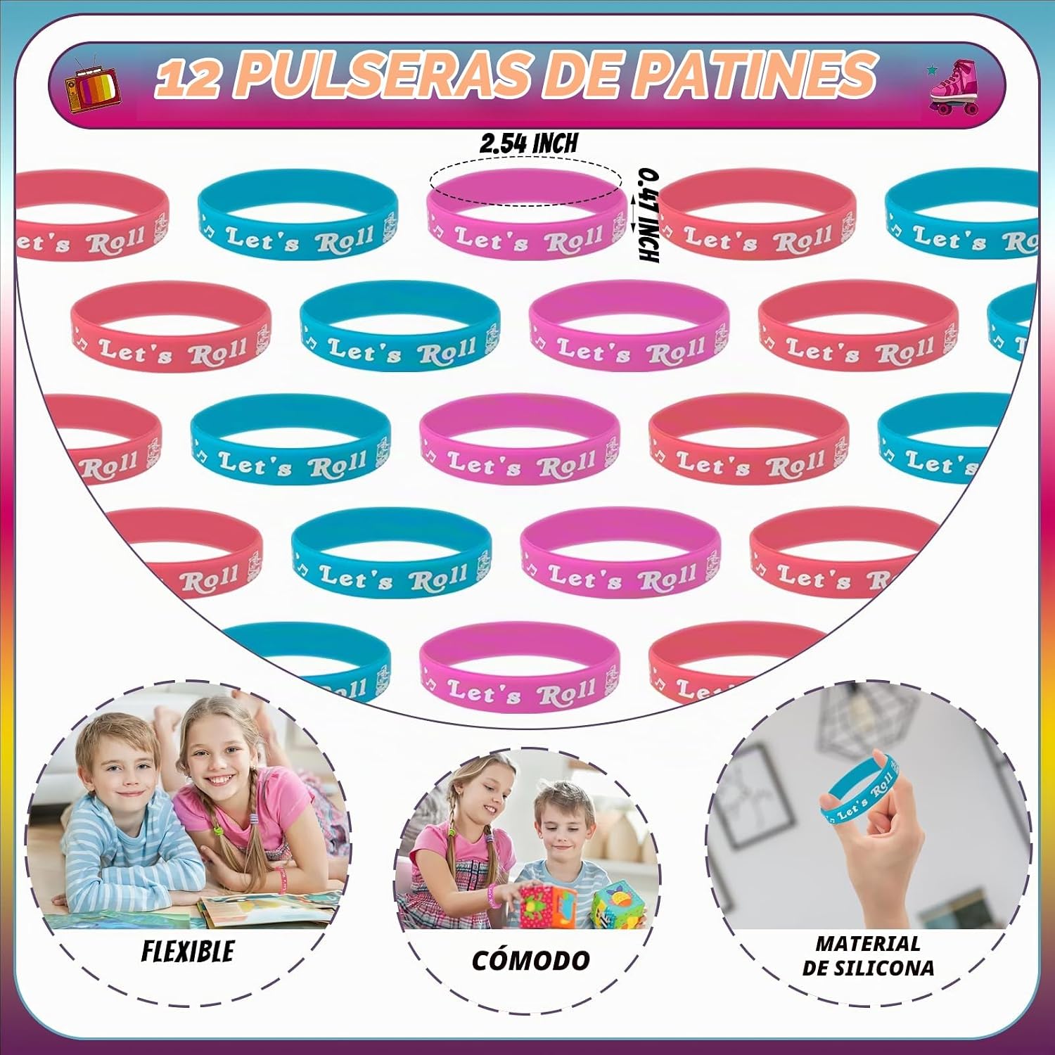 Joyvorite Juego de 134 Piezas de Artículos de Fiesta de Patinaje so...